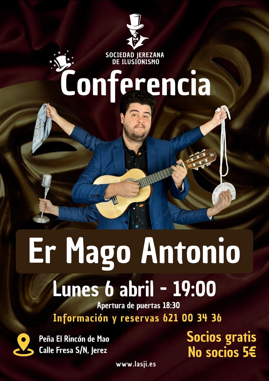 Cartel de Conferencia de Er Mago Antonio