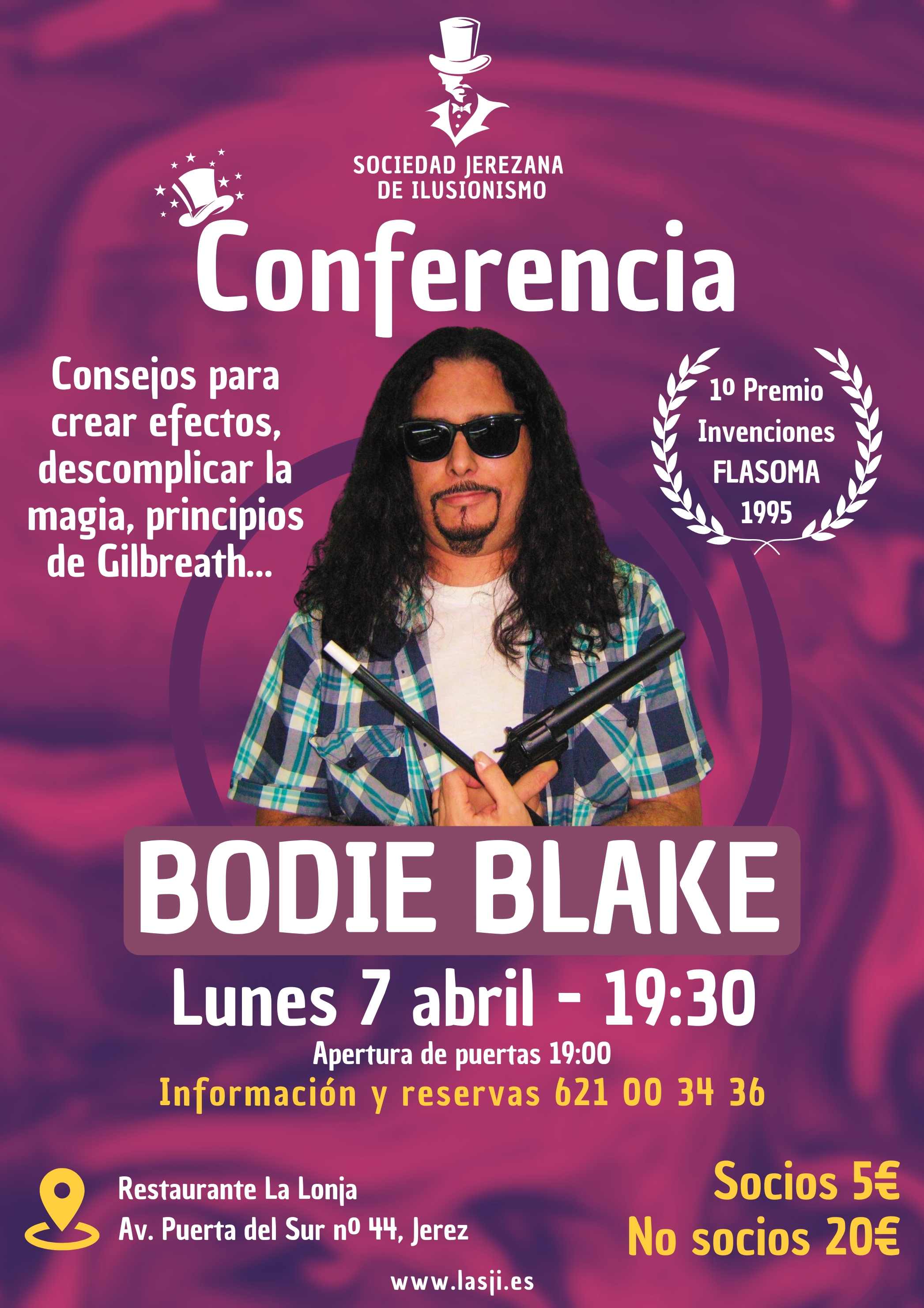 Cartel de Conferencia de Bodie Blake