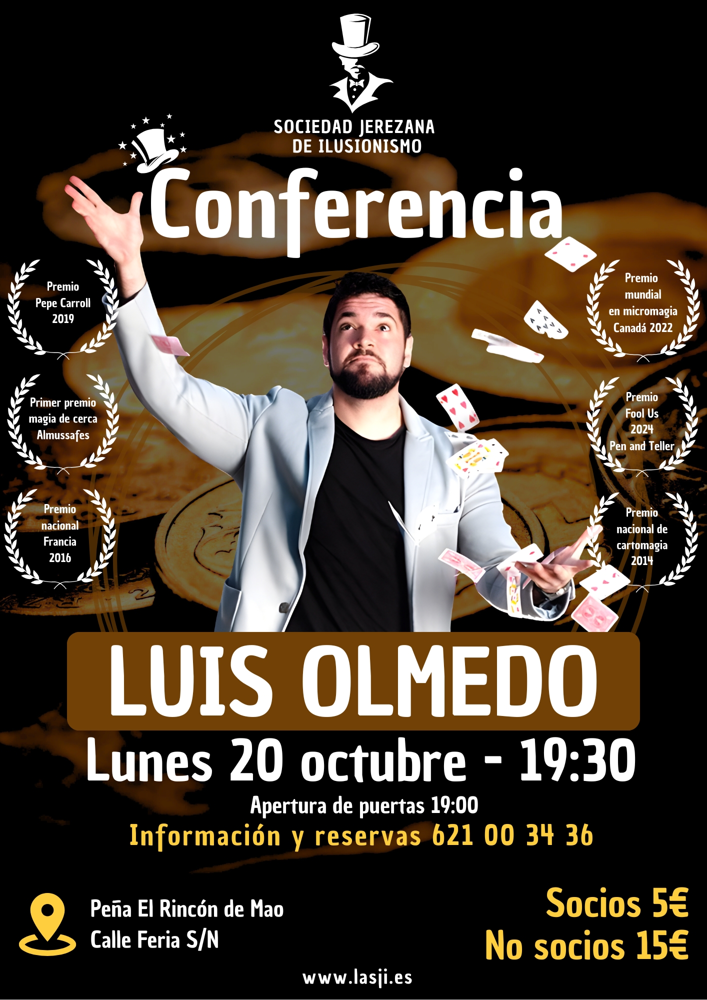 Cartel de Conferencia de Luis Olmedo