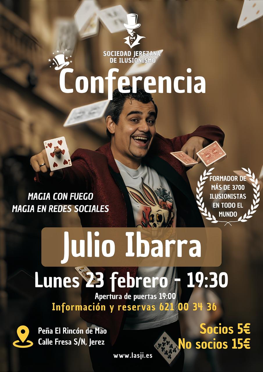 Cartel de Conferencia de Julio Ibarra